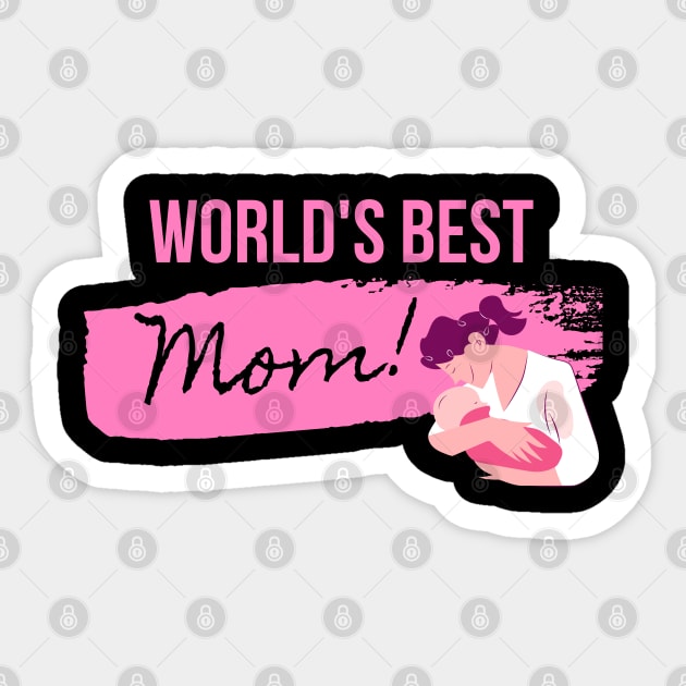 world's best mom Design Sticker by luxeshirt